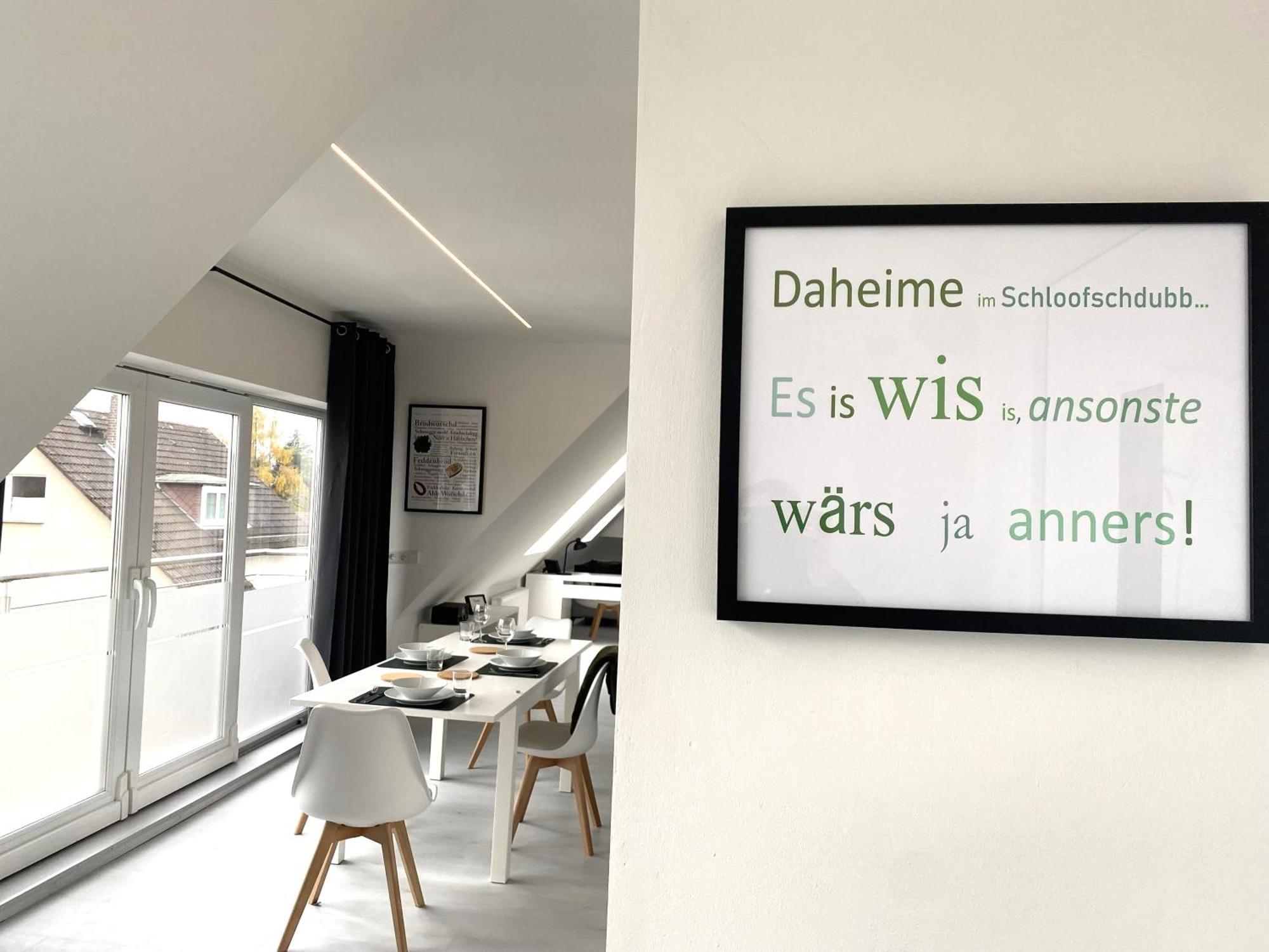 Modernes Dg Apartment Schloofschdubb Naehe Kassel Fuldatal Exteriör bild